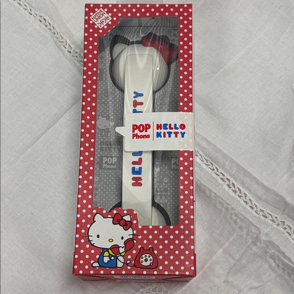 BRAND NEW Hello Kitty Red and White Kids Pop Phone RETRO Handset SANRIO